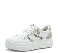 Tamaris Comfort sneaker da donna con plateau con cerniera a taglio basso, Beige (Beige Comb), 39 EU