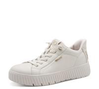Tamaris Comfort sneaker da donna Step in in pelle bassi da infilare Wide Fit, Bianco (Offwhite), 40 EU