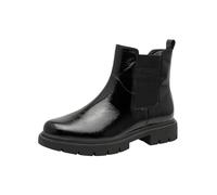 Tamaris Comfort Stivaletti Chelsea da donna con cerniera Classici, Nero (Black Patent), 37 EU