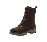 Tamaris Comfort Lace Boot Flat, Stivali a metà Polpaccio Donna, Mocca Suede, 37 EU