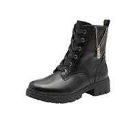 Tamaris Comfort stivaletti da donna con lacci con parte elasticizzata, Nero (Black/Gold), 41 EU