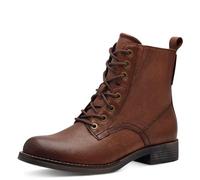 Tamaris Comfort stivaletti da donna con lacci e cerniera Autunno, Marrone (Cognac), 37 EU