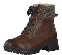 Tamaris Comfort Stivaletti da donna stringati caldi foderati tacco basso Calzata Comfort, Marrone (Chestnut), 37 EU
