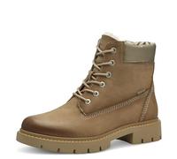 Tamaris Comfort, stivaletti invernali da donna con lacci, foderati, impermeabili, Caramello Nubuc, 42 EU