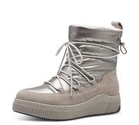 Tamaris Comfort, stivaletti invernali da donna con lacci, foderati, impermeabili, grigio argento, 36 EU