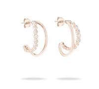 Tamaris Creole TJ-0611-E-21 Argento 925 IP Rose Gold, 2,1 cm, Argento sterling, Zirconia cubica