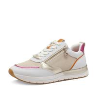Tamaris Damen 1-23732-41, Scarpe da Ginnastica Donna, White Lt Gold, 36 EU