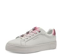 Tamaris Damen 1-23751-44, Scarpe da Ginnastica Donna, Bianco e Rosa, 41 EU