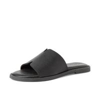 Tamaris Donna pantolette in pelle piatte nero 37 EU