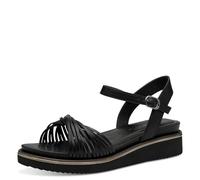 Tamaris Damen 1-28218-44 - Sandali con zeppa, nero, 37 EU, Nero , 37 EU
