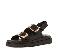 Tamaris Damen 1-28233-44, Sandali con Zeppa Donna, Pelle Nera, 42 EU