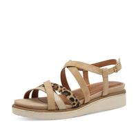 Tamaris Damen 1-28237-44, Sandali con Zeppa Donna, Beige, 38 EU