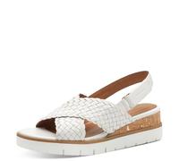 Tamaris Damen 1-28251-44, Sandali con Zeppa Donna, Bianco, 38 EU