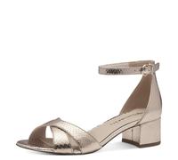 Tamaris Damen 1-28296-44 - Sandalo con tacco, LT Gold STRUCT, 37 EU, Lt Gold Struct, 37 EU