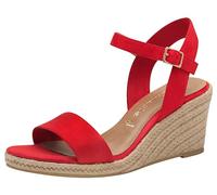 Tamaris Damen 1-28300-42, Sandali con Zeppa Donna, Rosso, 38 EU