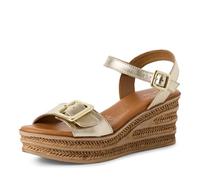 Tamaris Damen 1-28310-44, Sandali con Zeppa Donna, Oro Chiaro, 38 EU