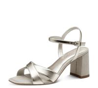 Tamaris Damen 1-28320-44, Sandali con Tacco Donna, Platino, 38 EU