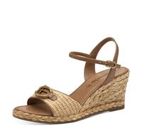 Tamaris Damen 1-28339-44, Sandali con Zeppa Donna, Crema Nature, 38 EU