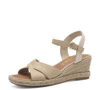 Tamaris Damen 1-28367-42, Sandali con Zeppa Donna, Beige, 43 EU
