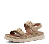 Tamaris Damen 1-28702-44 - Sandali con Zeppa Tan, Taglia 37 EU, Marrone, 37 EU