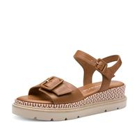 Tamaris Damen 1-28723-44, Sandali con Zeppa Donna, Marrone Cognac, 38 EU