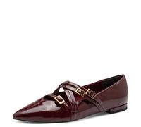 Tamaris Damen Ballerina Strap 1-22160-45, Donna, Brevetto Merlot, 41 EU
