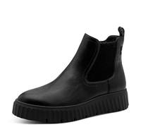 Tamaris Damen Boot Flat 1-25420-45, Stivaletto Donna, Nero Opaco, 37 EU