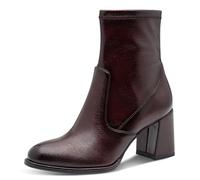 Tamaris Damen Boot Heel 1-25357-41, Stivaletto Donna, Brevetto Merlot, 40 EU