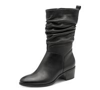 Tamaris Damen Boot Heel 1-25379-45, Stivaletto Donna, Pelle Nera, 39 EU