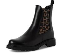 Tamaris Damen Chelsea 1-25427-41, Stivali Donna, Nero Leopardato, 40 EU