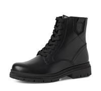 Tamaris Damen Lace Boot Flat 1-25217-45, Stivaletto Donna, Pelle Nera, 39 EU