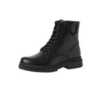 Tamaris Damen Lace Boot Flat 1-25217-45, Stivaletto Donna, Pelle Nera, 39 EU