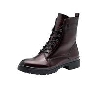 Tamaris Damen Lace Boot Flat 1-25236-43, Stivaletto Donna, Brevetto Merlot, 38 EU