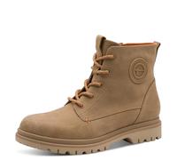 Tamaris Damen Lace Boot Flat 1-25241-45, Stivaletto Donna, Marrone Chiaro, 36 EU