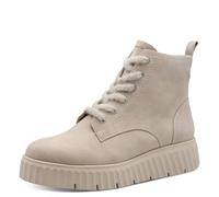 Tamaris Damen Lace Boot Flat 1-25251-45, Stivaletto Donna, Grigio Chiaro, 38 EU