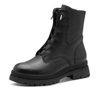 Tamaris Damen Lace Boot Flat 1-25253-45, Stivaletto Donna, Pelle Nera, 39 EU