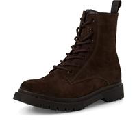 Tamaris Damen Lace Boot Flat 1-25269-41, Stivaletto Donna, Mocca Suede, 38 EU