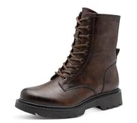 Tamaris Damen Lace Boot Flat 1-25908-41, Stivaletto Donna, Marrone, 39 EU