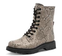 Tamaris Damen Lace Boot Flat 1-25918-43, Stivaletto Donna, Beige Snake, 36 EU