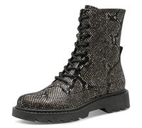 Tamaris Damen Lace Boot Flat 1-25918-43, Stivaletto Donna, Black Snake, 39 EU