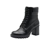Tamaris Damen Lace Boot Heel 1-25132-45, Stivaletto Donna, Nero Opaco, 38 EU
