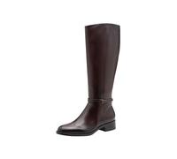 Tamaris Damen Long Boot Flat 1-25529-43, Stivali ad Altezza Ginocchio Donna, Mogano, 41 EU