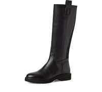Tamaris Damen Long Boot Flat 1-25616-45, Stivali ad Altezza Ginocchio Donna, Nero, 41 EU