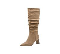 Tamaris Damen Long Boot Heel 1-25507-45, Stivali ad Altezza Ginocchio Donna, Beige, 40 EU