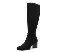 Tamaris Damen Long Boot Heel 1-25513-45, Stivali ad Altezza Ginocchio Donna, Pettine Nero, 42 EU