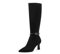 Tamaris Damen Long Boot Heel 1-25516-45, Stivali ad Altezza Ginocchio Donna, Nero, 39 EU