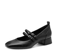 Tamaris Damen Pump with Strap 1-22318-43, Scarpe décolleté Donna, Nero Opaco, 41 EU
