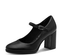 Tamaris Damen Pump with Strap 1-22462-45, Scarpe décolleté Donna, Nero Opaco, 40 EU