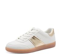 Tamaris Damen Sneaker Low 1-23609-45, Scarpe da Ginnastica Donna, Oro Bianco, 38 EU