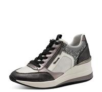 Tamaris Damen Sneaker Low 1-23703-41, Scarpe da Ginnastica Donna, Dark Grey Comb, 38 EU